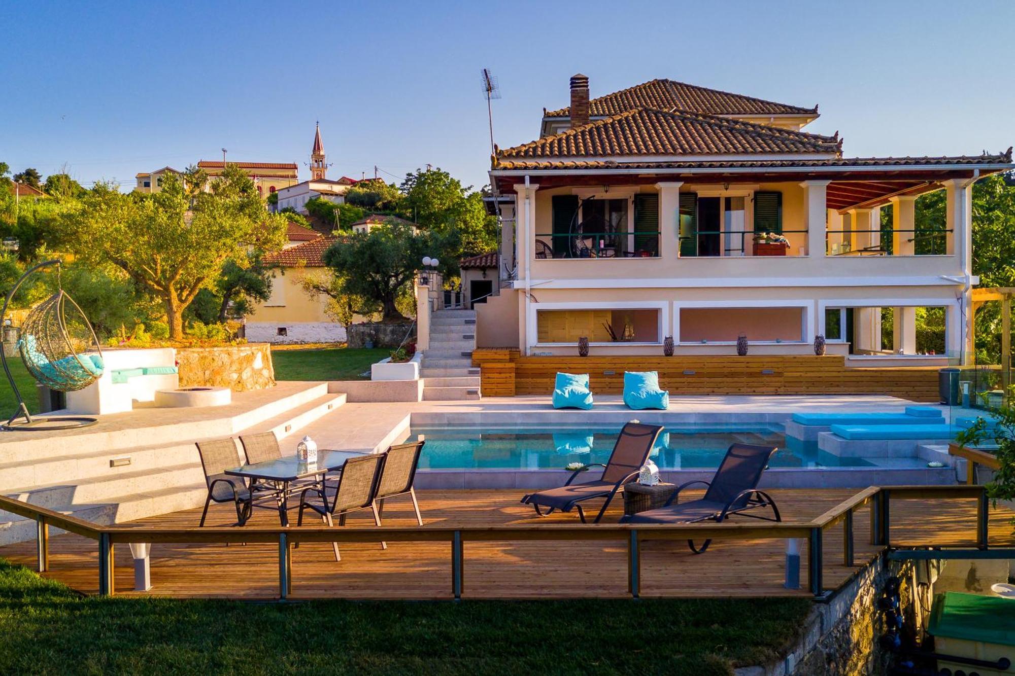 Villa Castelletto Heated Pool Jacuzzi Kypseli Bagian luar foto