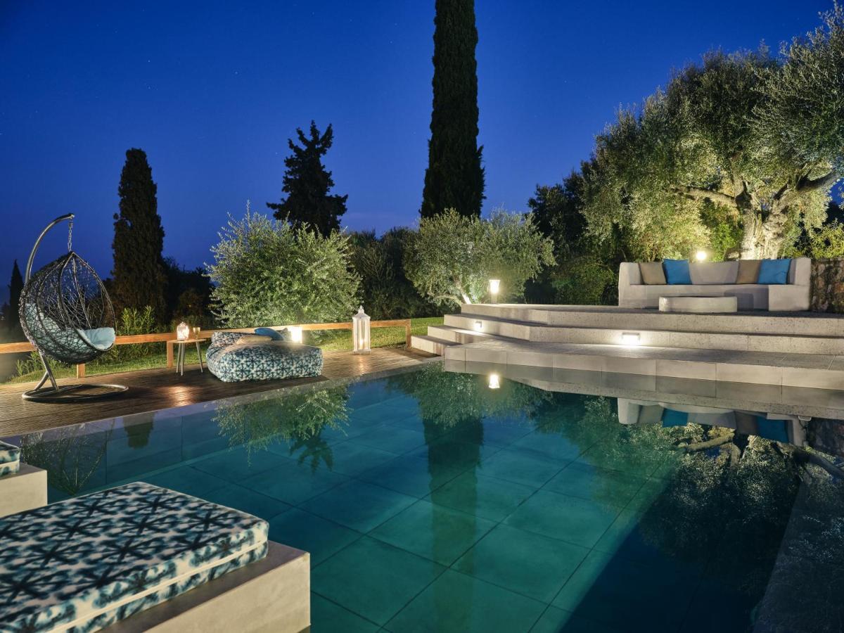 Villa Castelletto Heated Pool Jacuzzi Kypseli Bagian luar foto