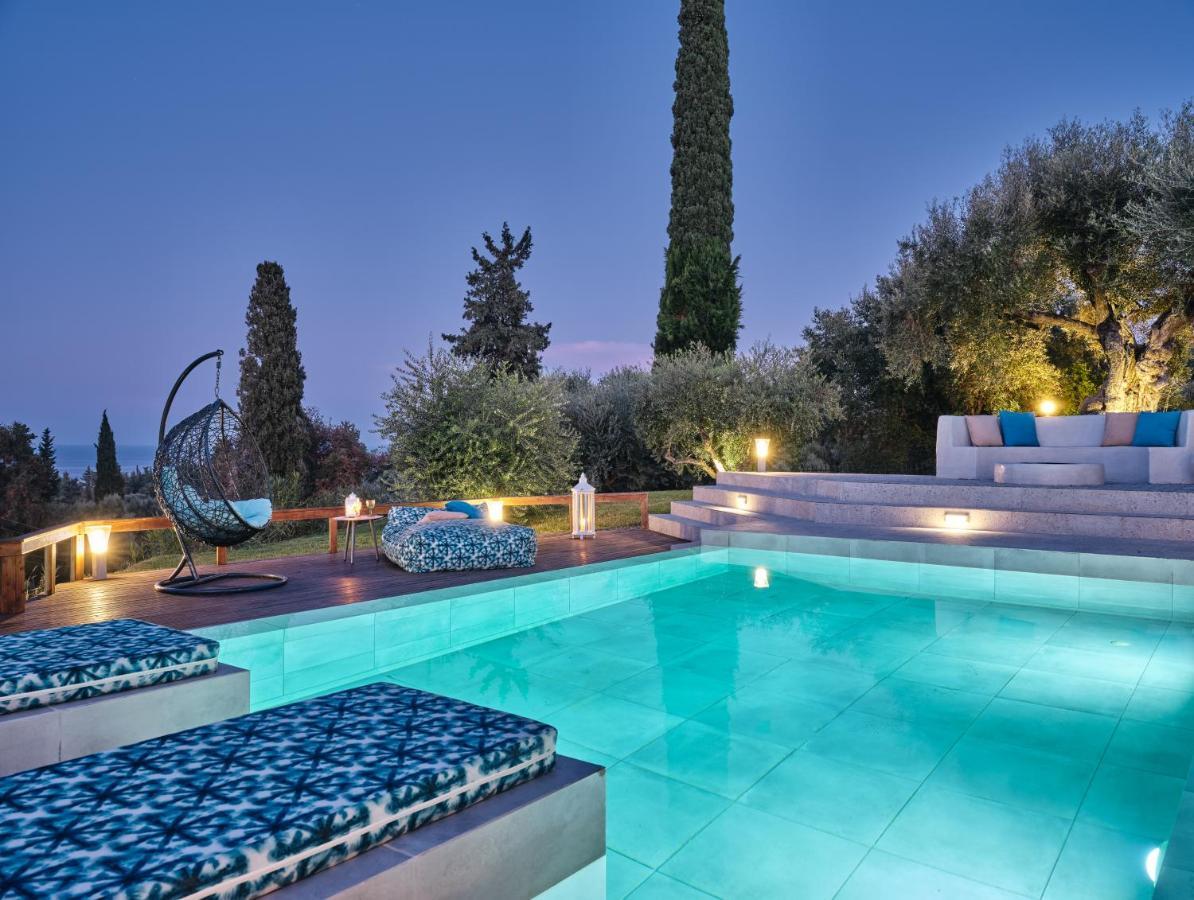 Villa Castelletto Heated Pool Jacuzzi Kypseli Bagian luar foto